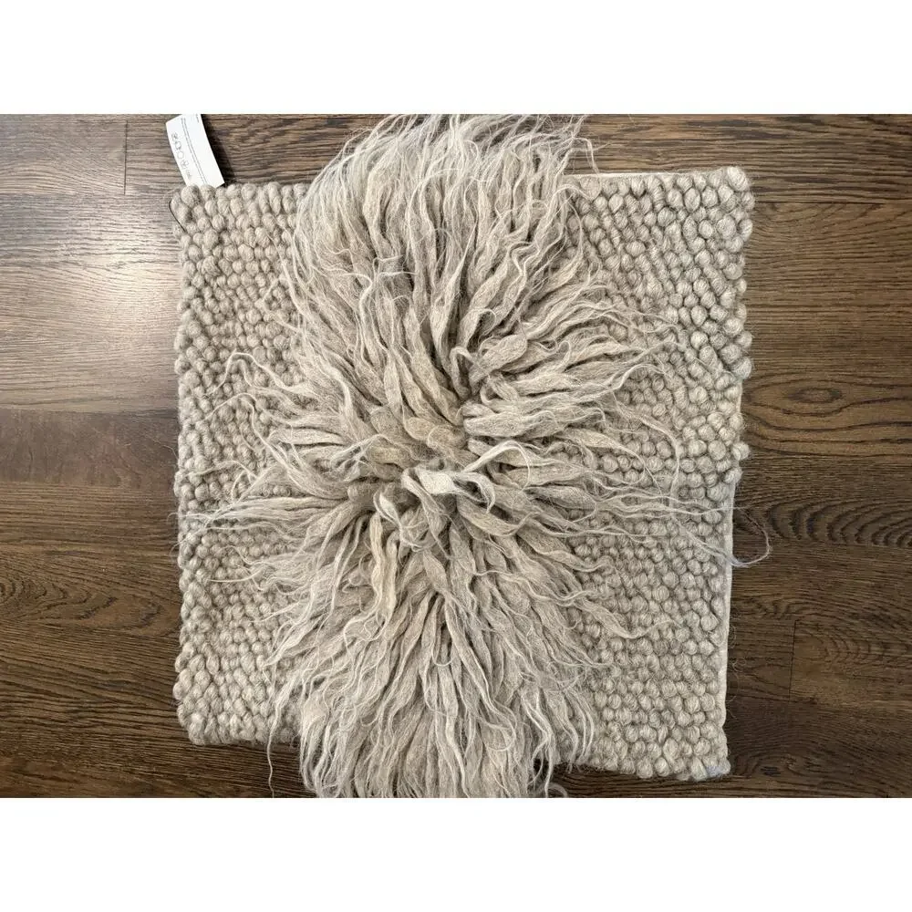 Gushka Luxury Wool Linen Pillow Cover 22 X 23